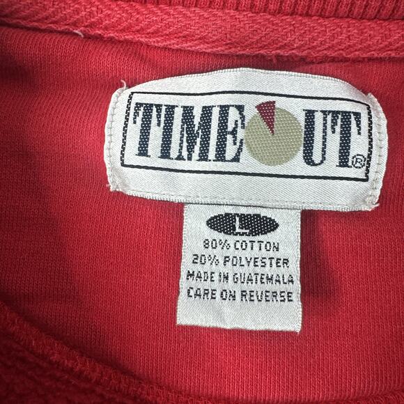 Vintage Ferrari Racing Crewneck Doyle Risi 90s Sweatshirt Red Size Lg Time Out - Picture 3 of 10